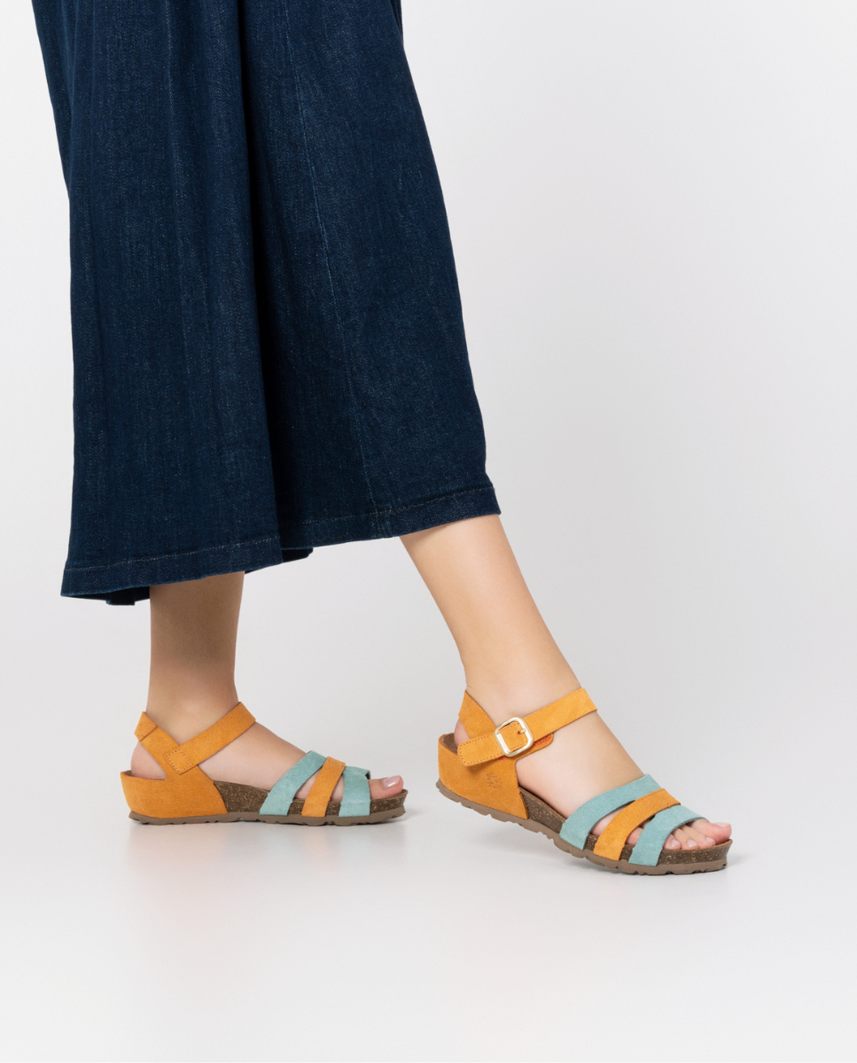 Wedge sandal MONACO-048 orange