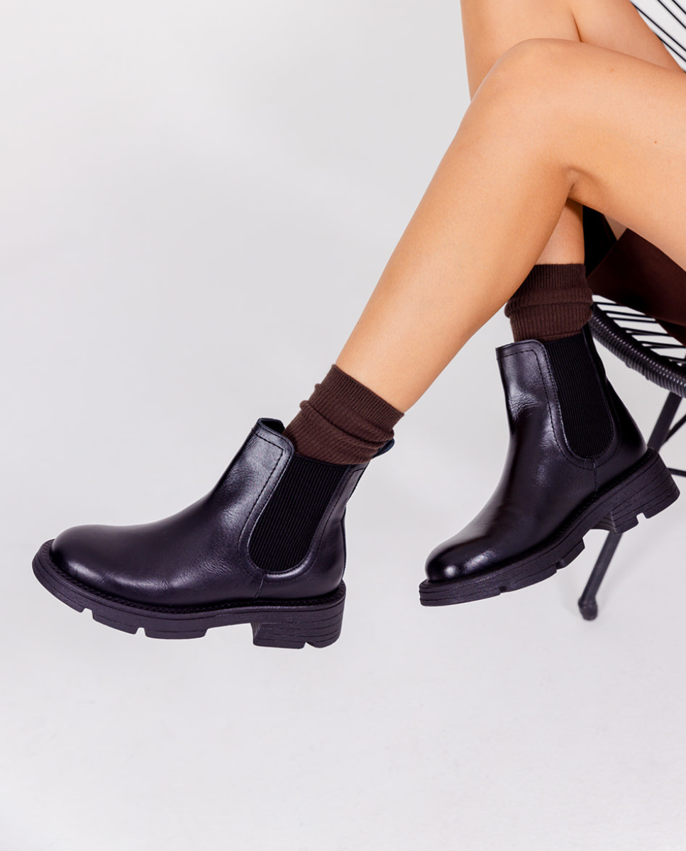 Stiefelette ELZE-001 Schwarz