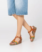 Wedge sandal CADIZ-301 brown