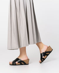 Keilsandale CADIZ-300 in Schwarz