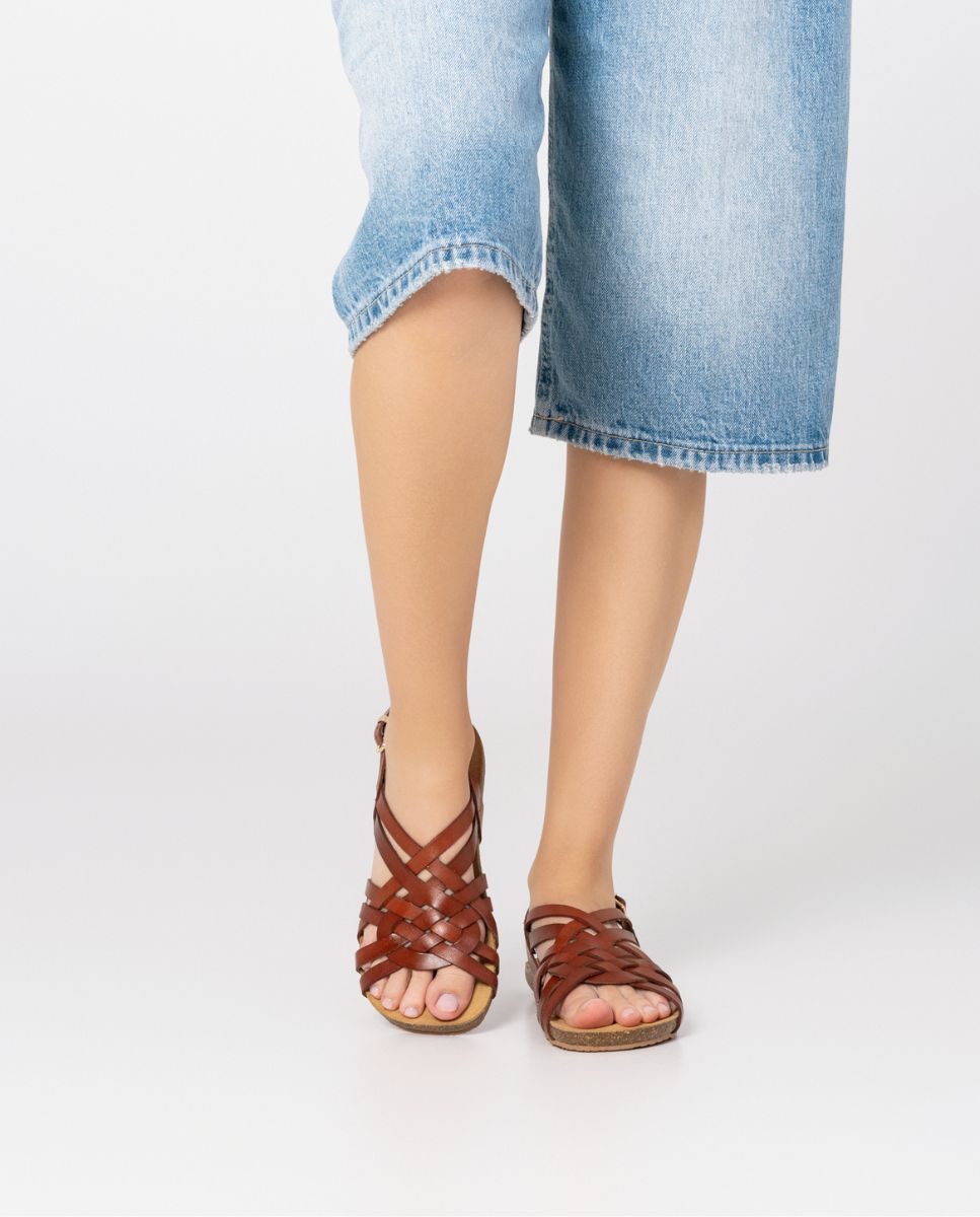 Flat sandal IBIZA-175 brown