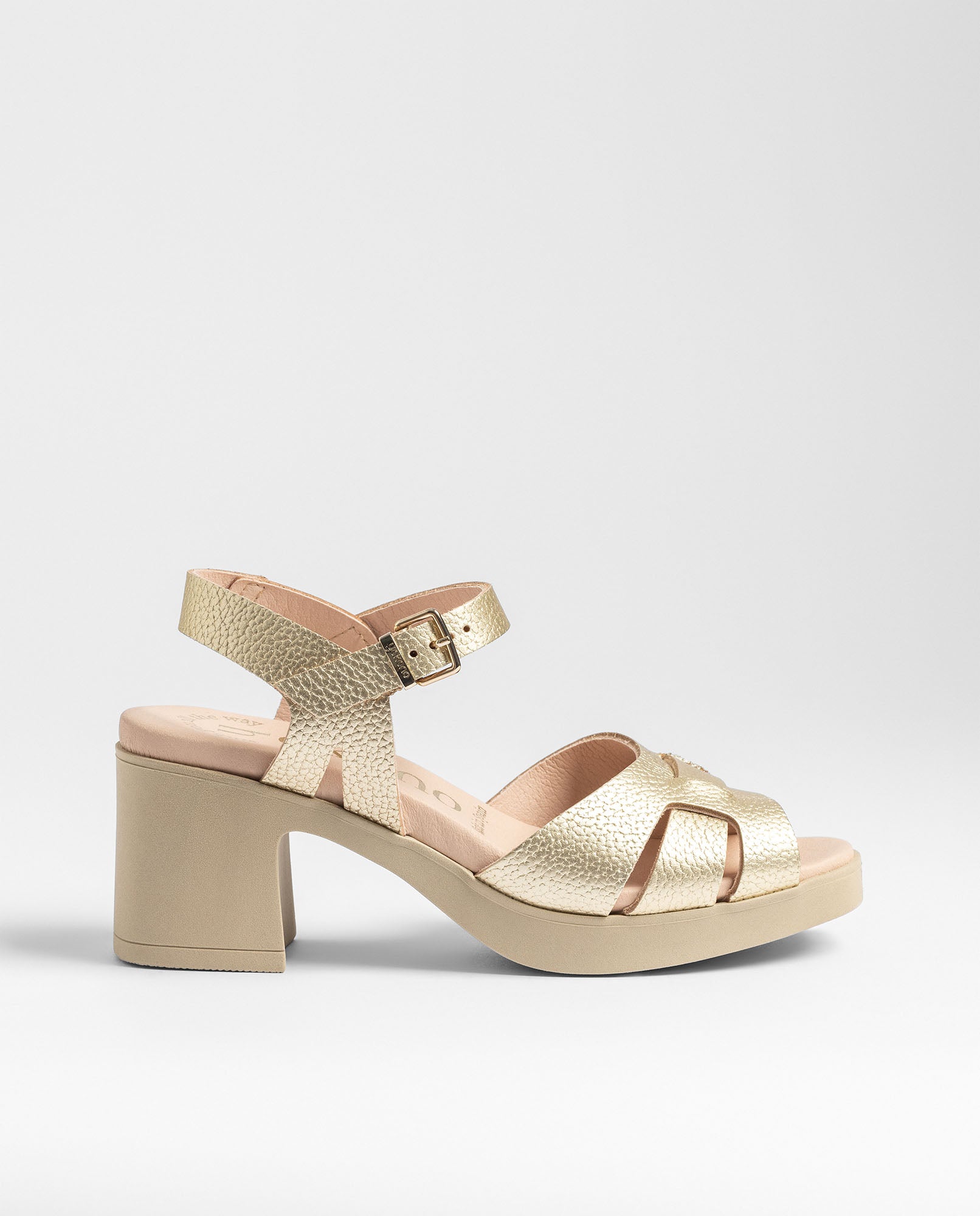 Heeled sandal BLAY-262 gold