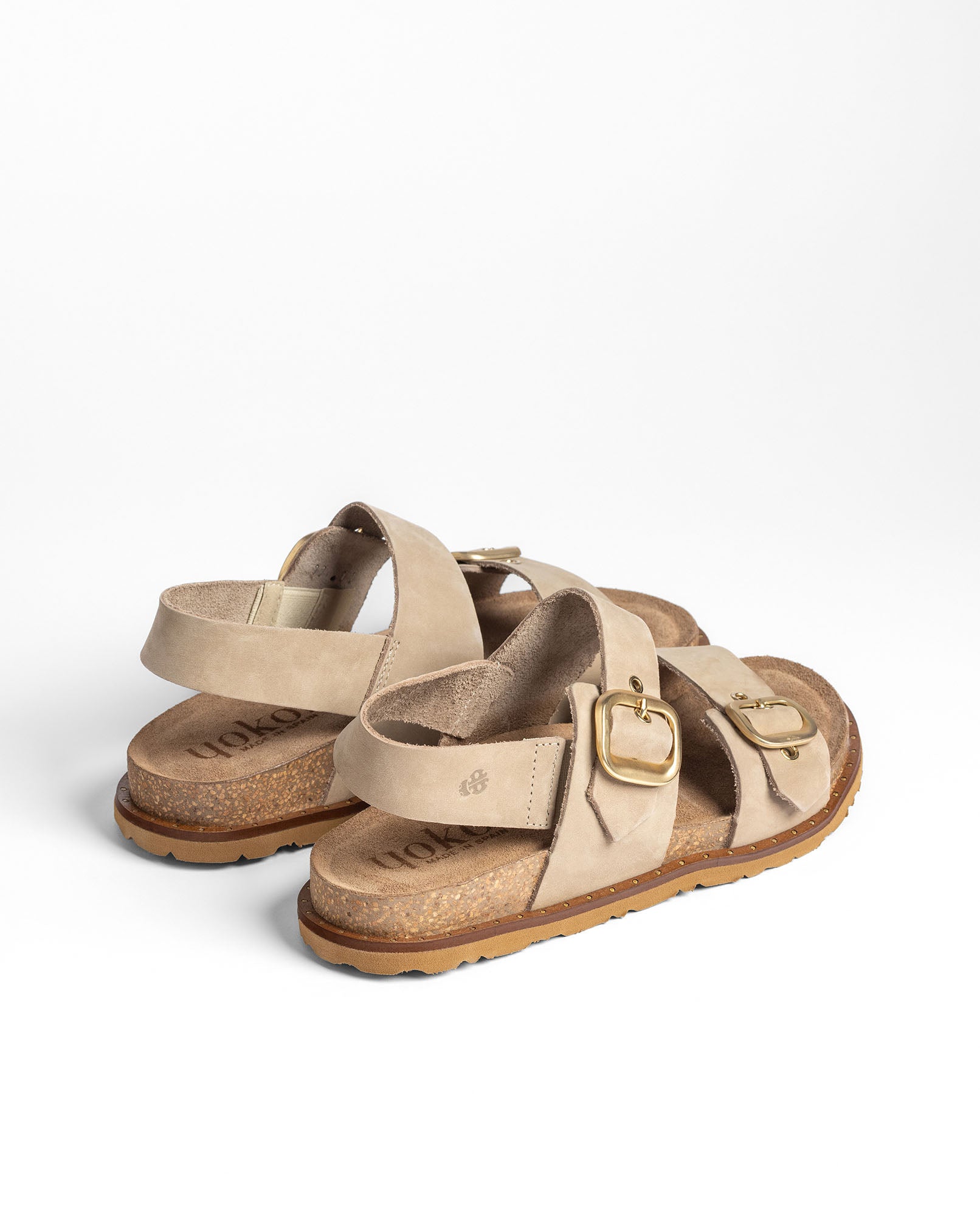 Flache Sandale BOLUS-252 beige