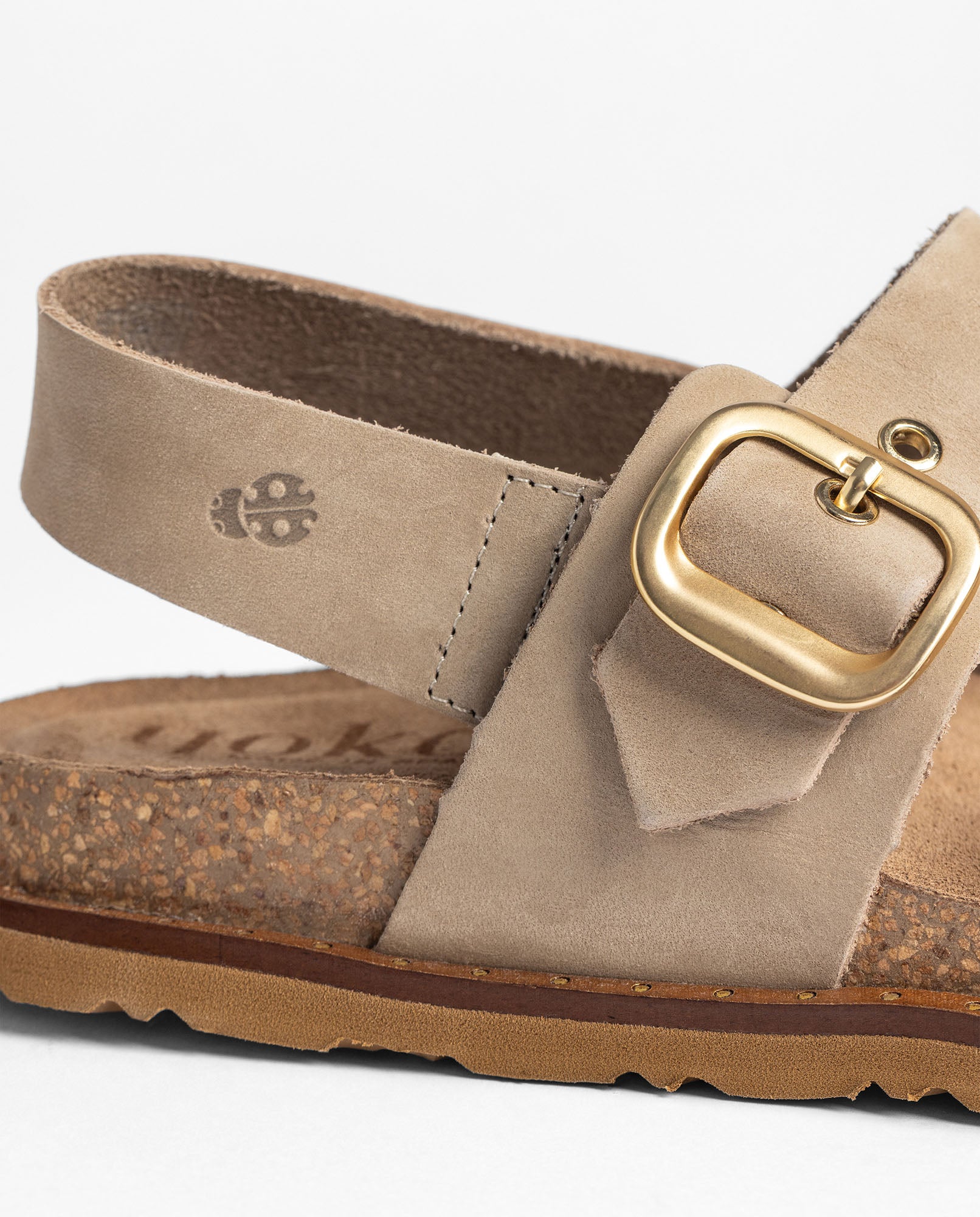 Flache Sandale BOLUS-252 beige