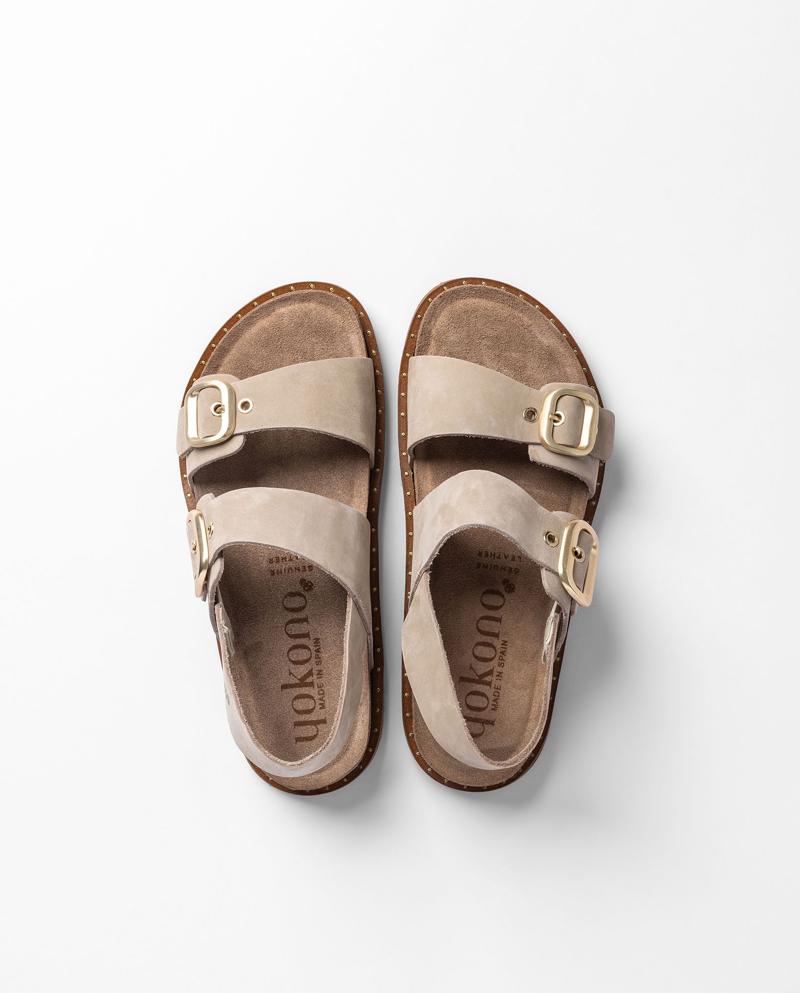 Flache Sandale BOLUS-252 beige