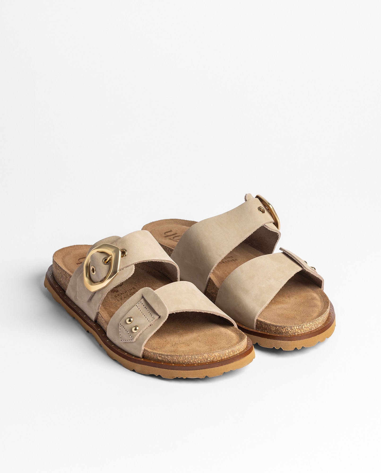 Flache Sandale BOLUS-254 beige