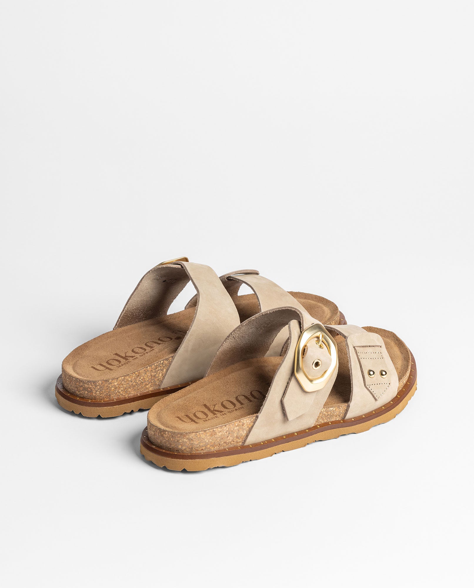 Flache Sandale BOLUS-254 beige