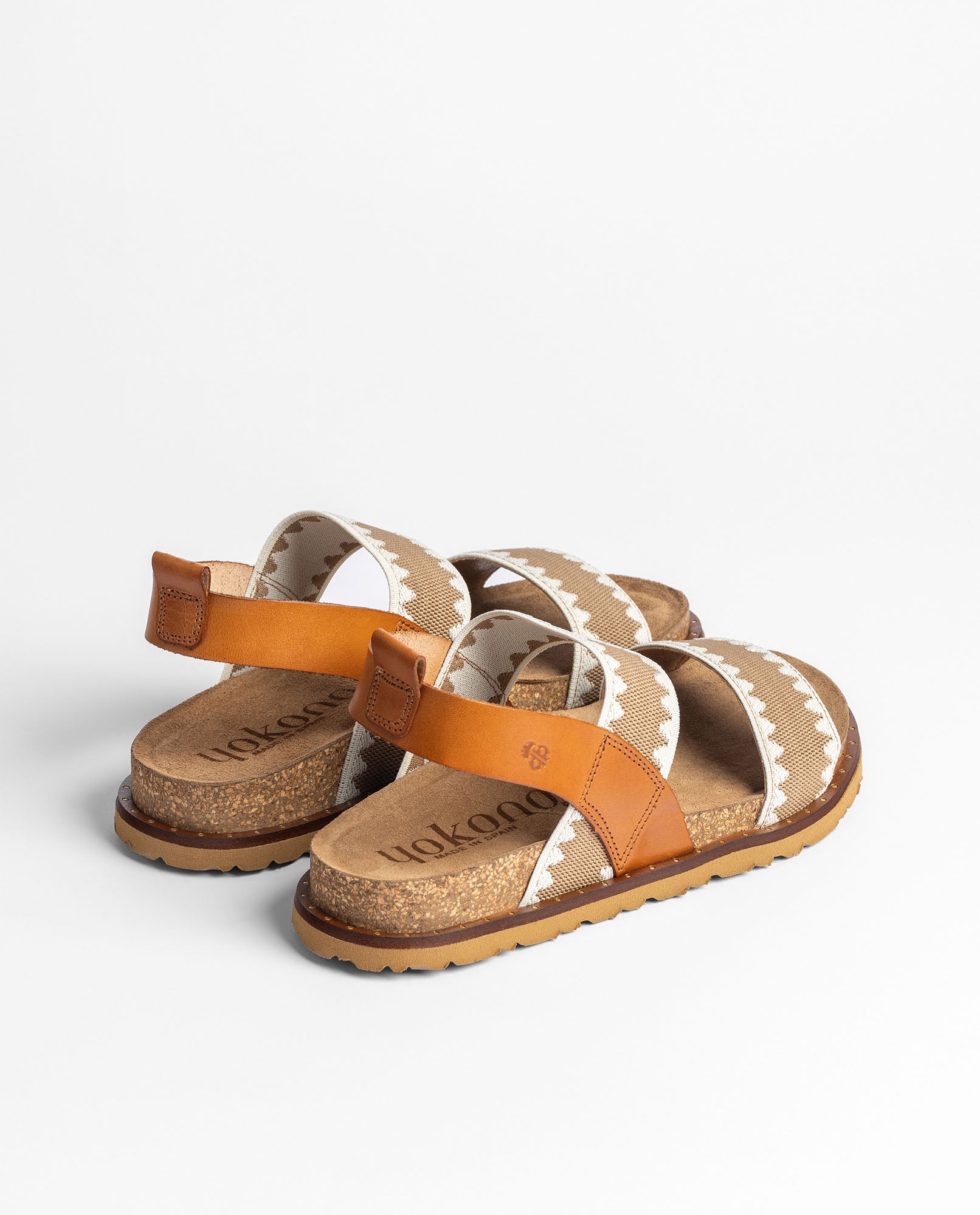 Sandalo basso BOLUS-255 marrone