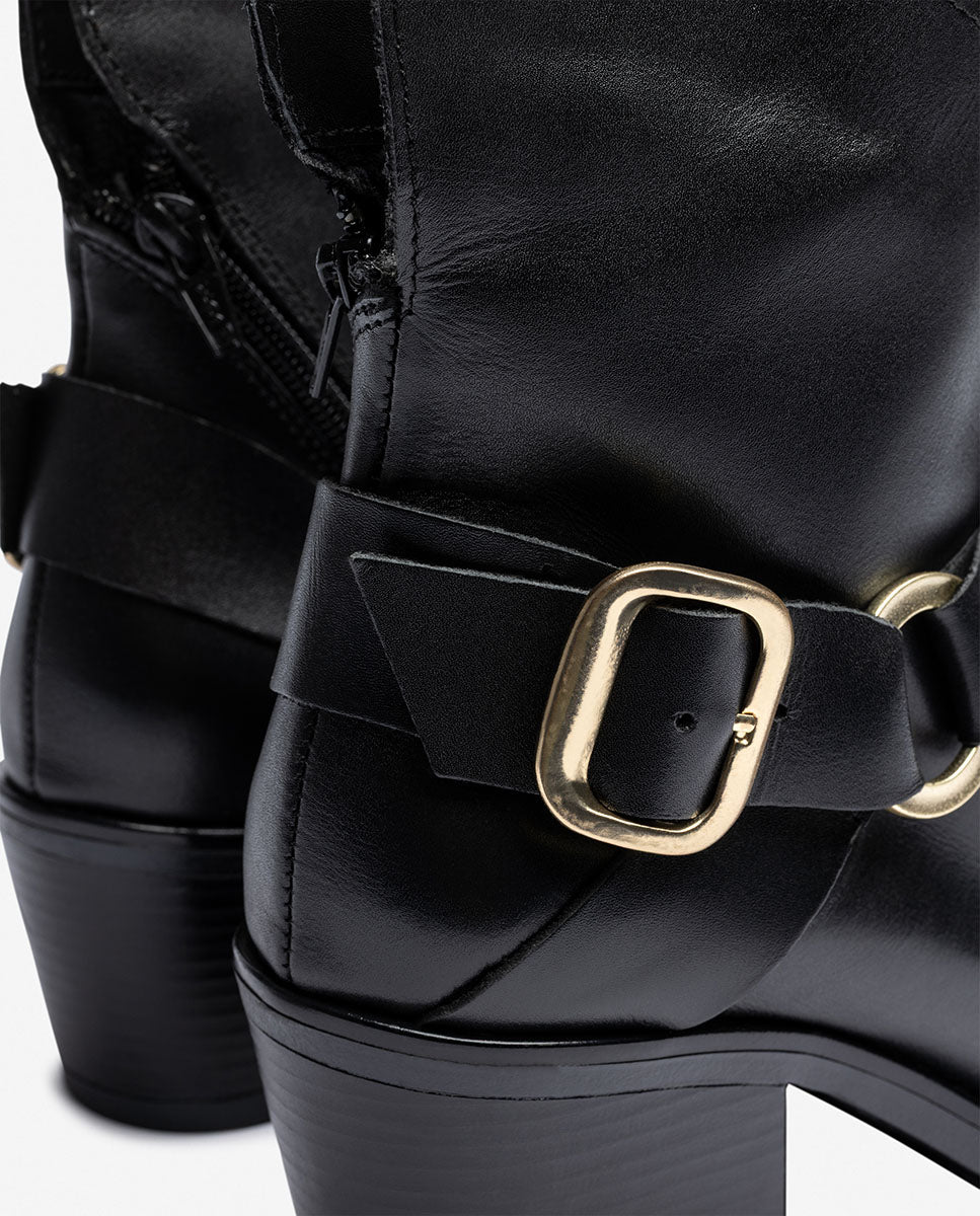 Stiefeletten mit Absatz BRAVA-001 schwarz