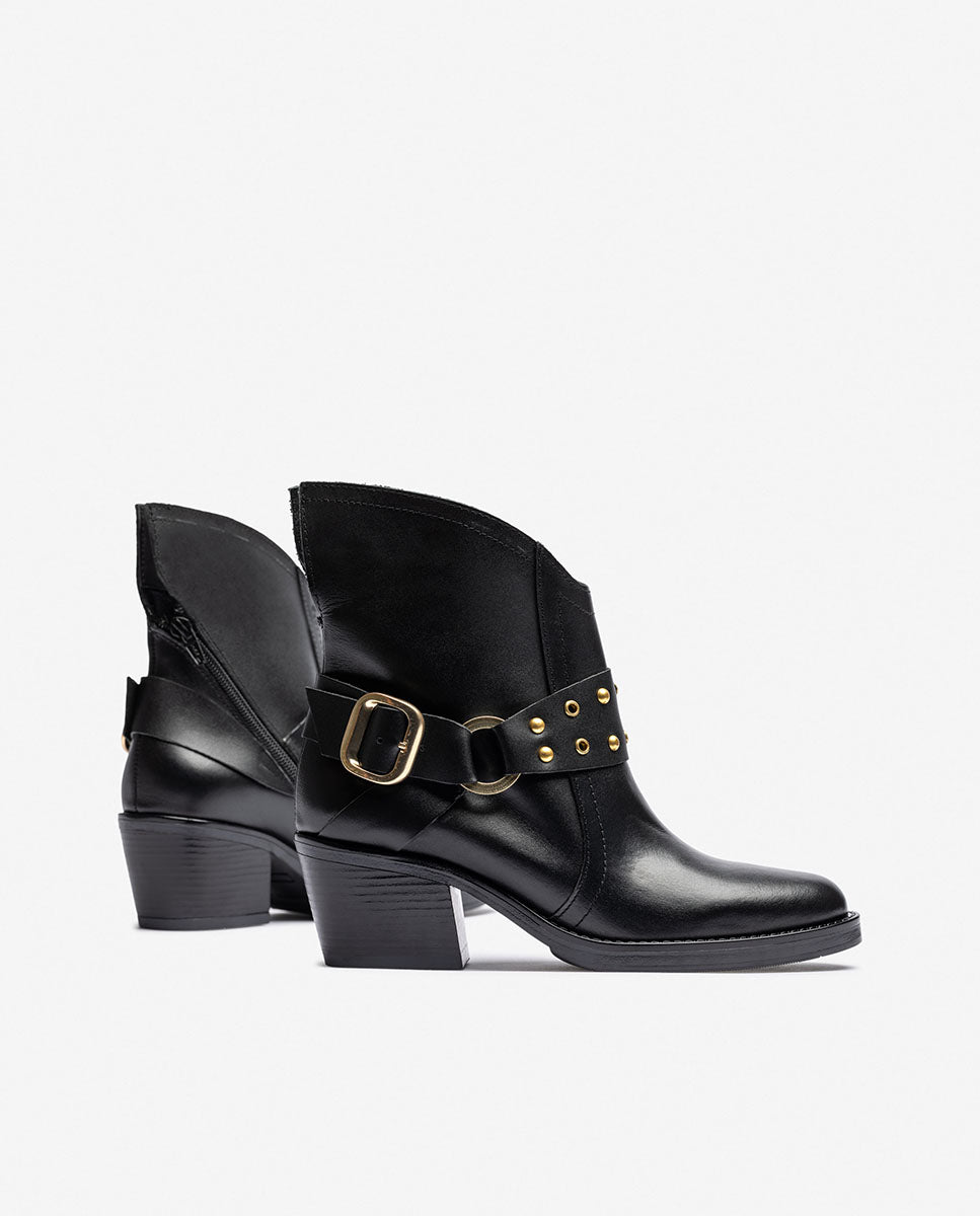 Stiefeletten mit Absatz BRAVA-001 schwarz