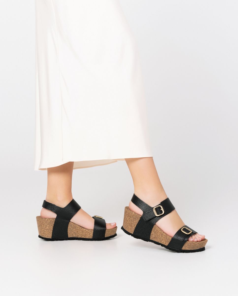 Wedge sandal BARI-301 black