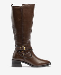 Stiefel mit Absatz LOP-406 braun