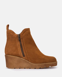 Wedge booty MADONA-002 leather