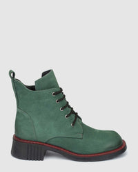 heeled ankle boot fiona 001 green