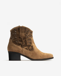 Botín de tacón LAILA-001 beige