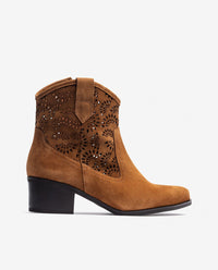 Stivaletto con tacco LAILA-001 marrone
