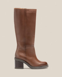 Brown mire-003 Boot à talon