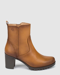 stivaletti con tacco praga 008 marrone