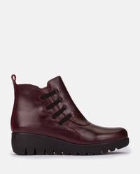 Flat bootie ATENAS-033 burgundy