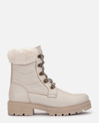 Botín plano BERNA-001 beige