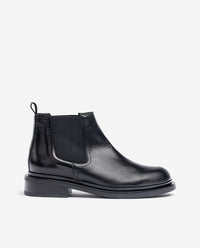 Bottine plate LEI-002 noir