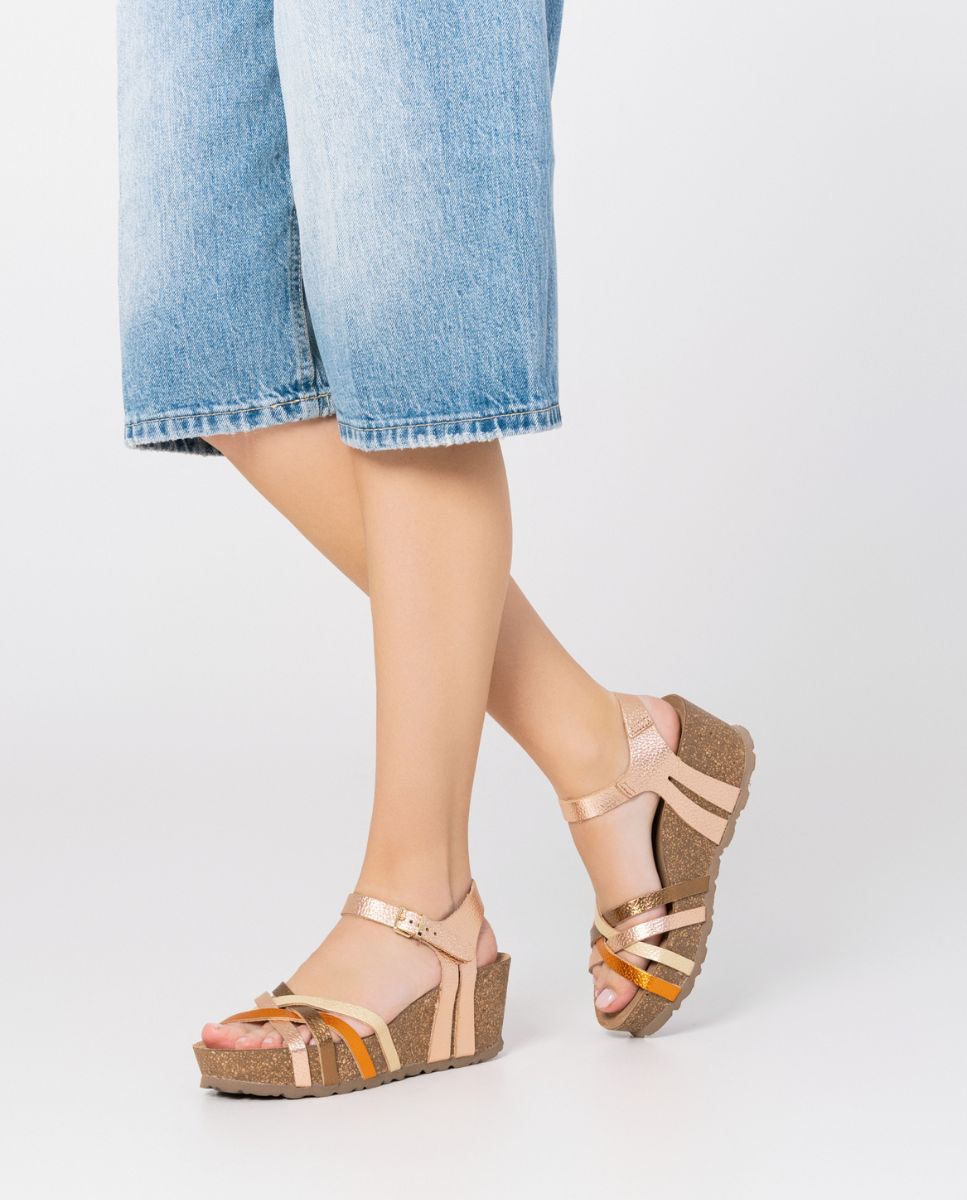 Wedge sandal BARI-302 pink