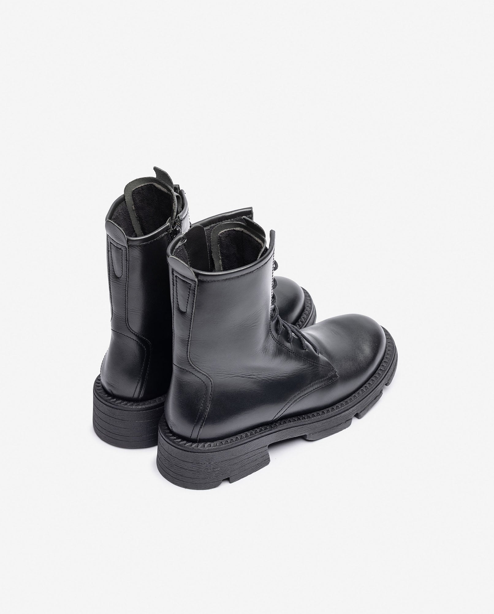 Flache Stiefeletten ELZE-010 schwarz