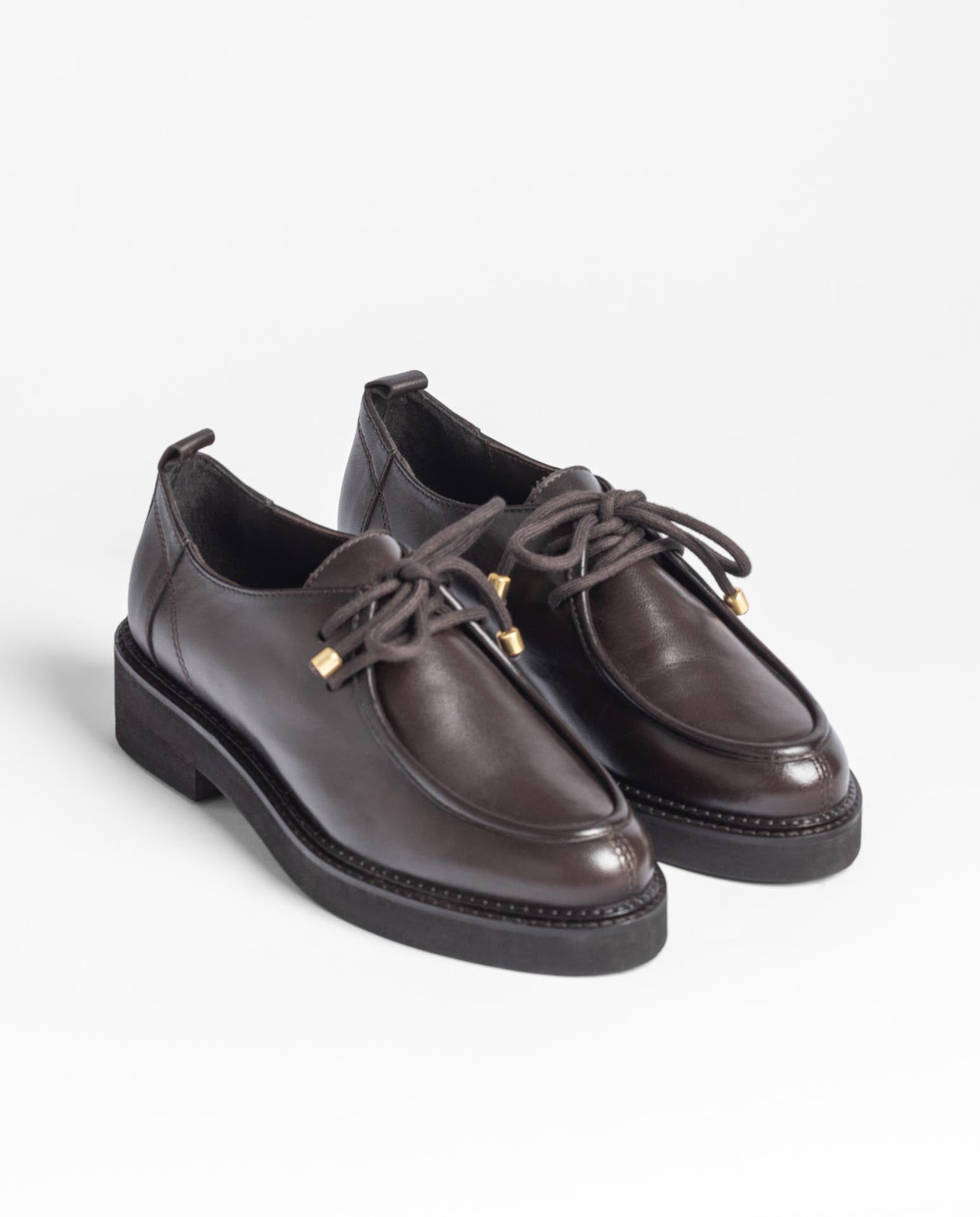 Zapato plano GREDOS-262 marrón oscuro