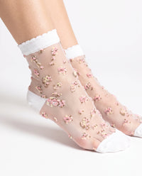 Chaussette NELY blanche