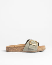 Flat sandal JERBA-114 green