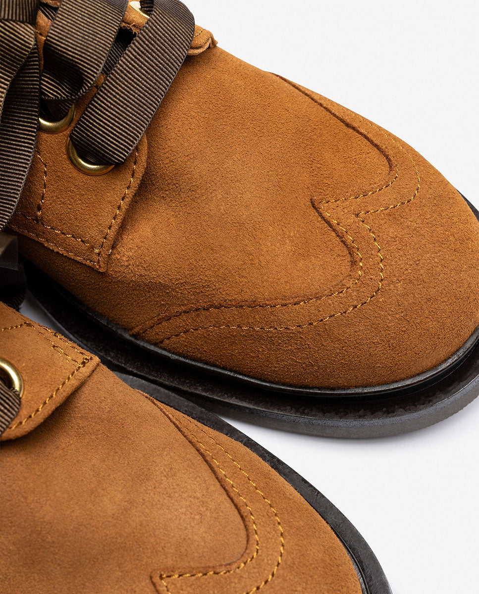 Zapato plano LEI-004 marrón
