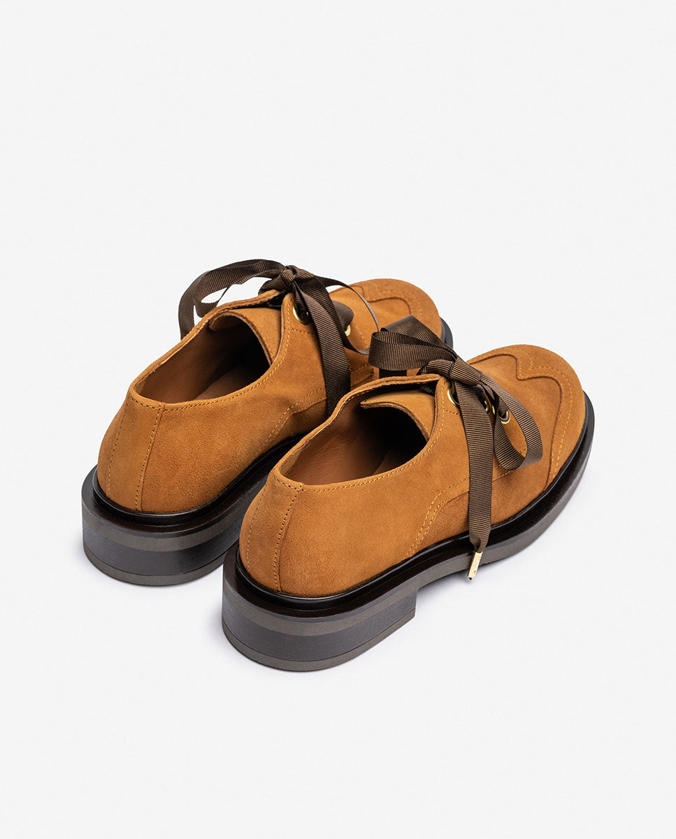 Zapato plano LEI-004 marrón