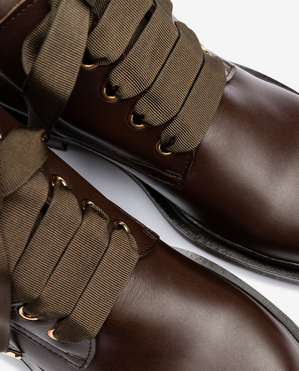 Stivaletto basso LEI-006 marrone