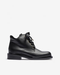 Bottine plate LEI-006 noir