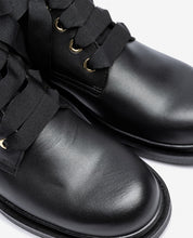 Bottine plate LEI-006 noir