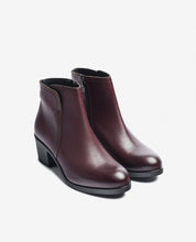 Heeled ankle boot LILLE-016 burgundy