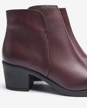 Heeled ankle boot LILLE-016 burgundy