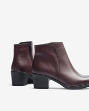 Heeled ankle boot LILLE-016 burgundy