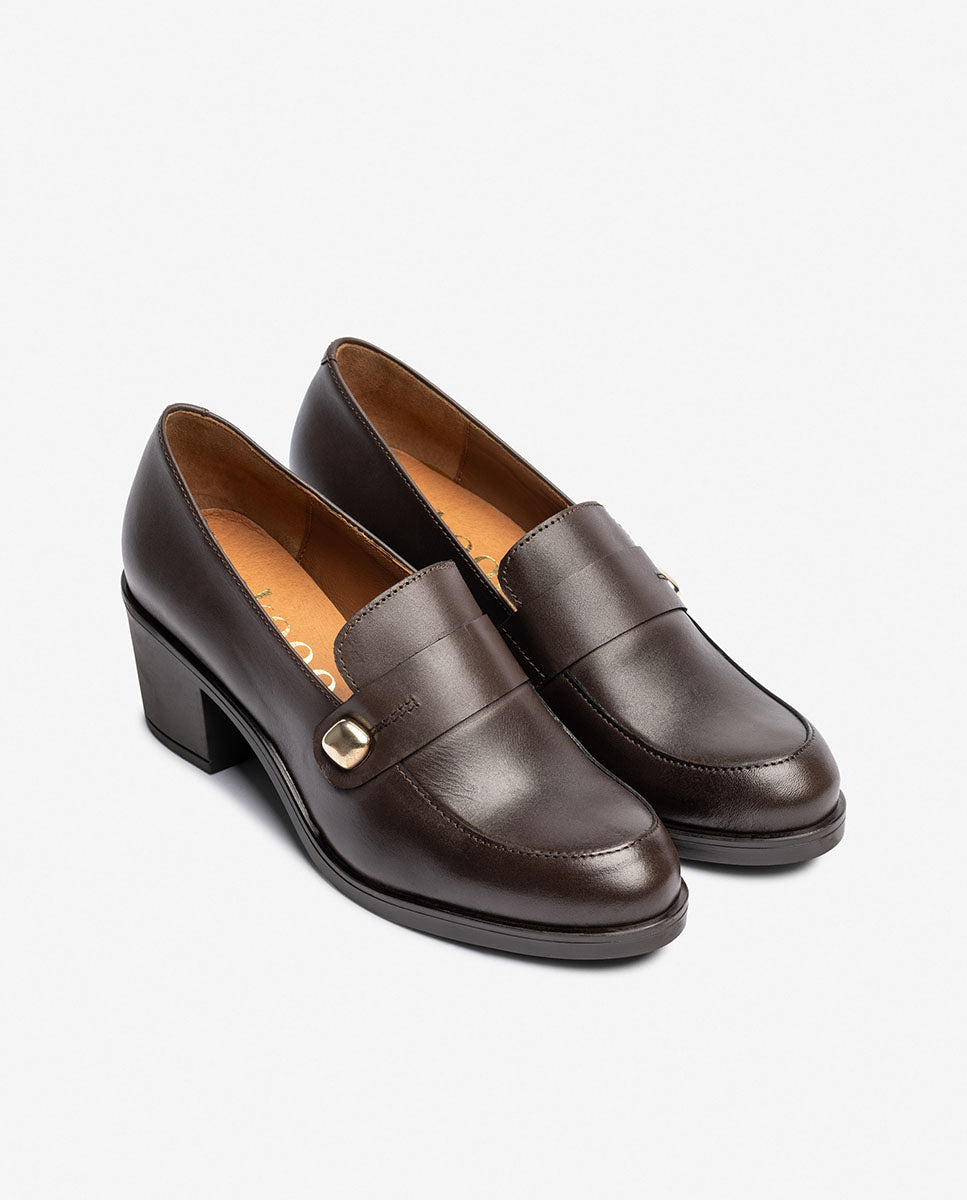 Scarpe con tacco LILLE-100 marrone 