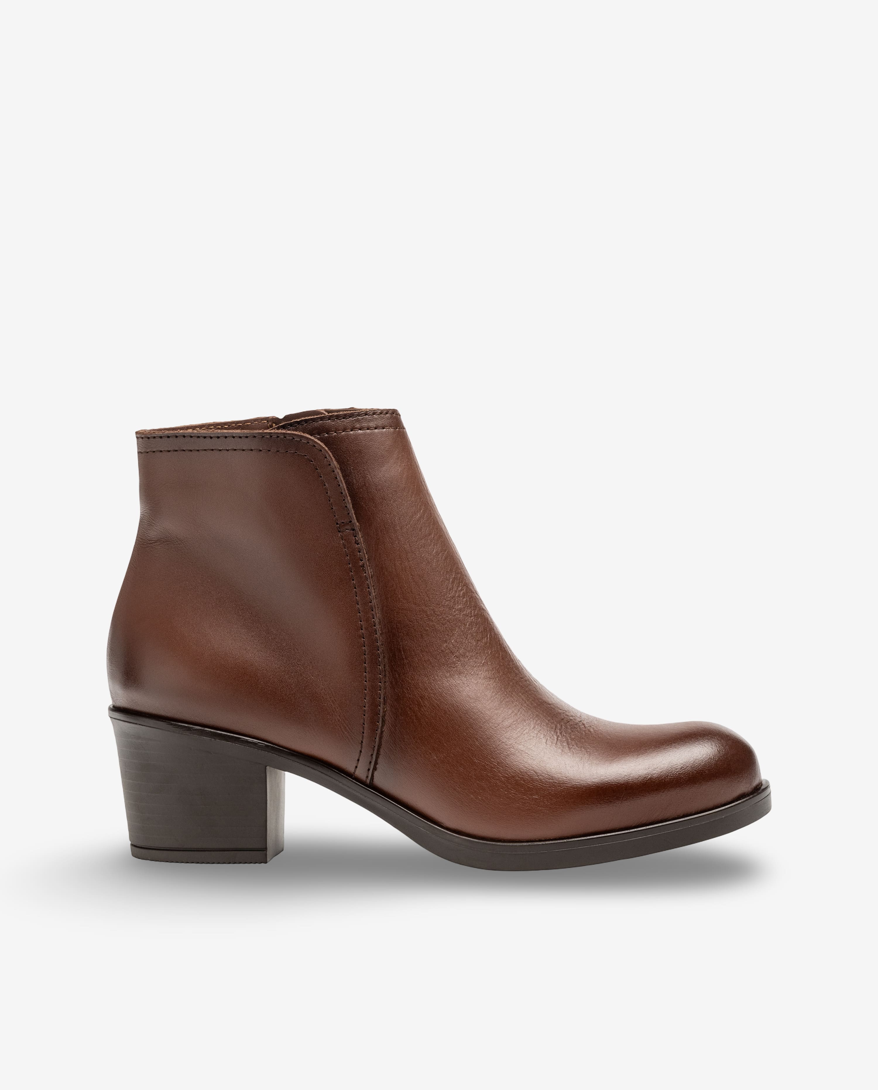Stivaletto con tacco LILLE-016 marrone