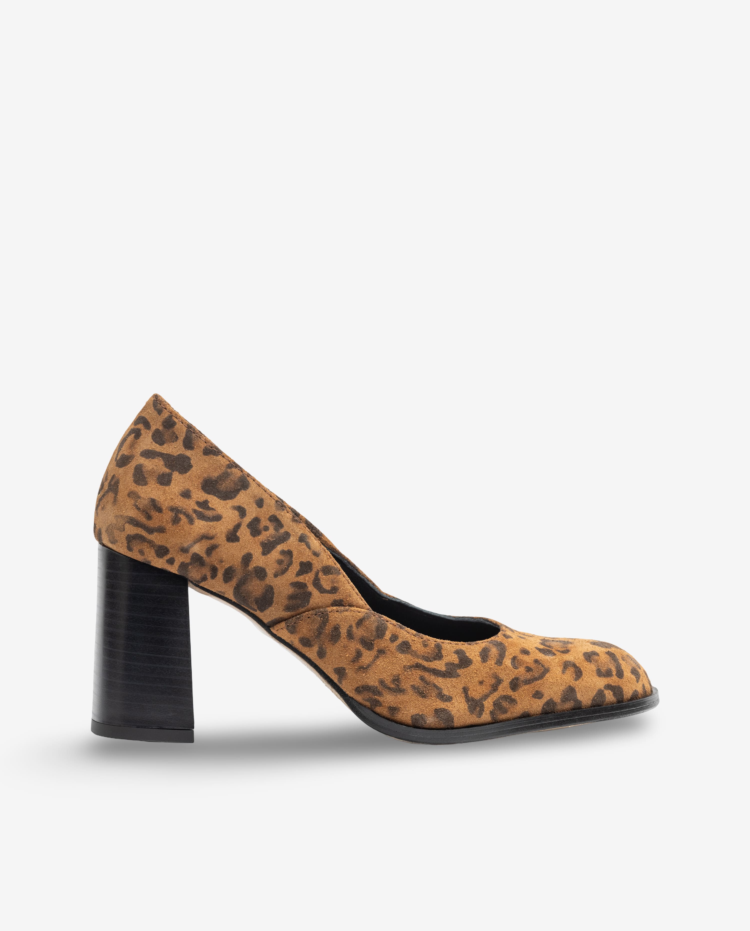 Heeled shoe LOIR-001 leopard