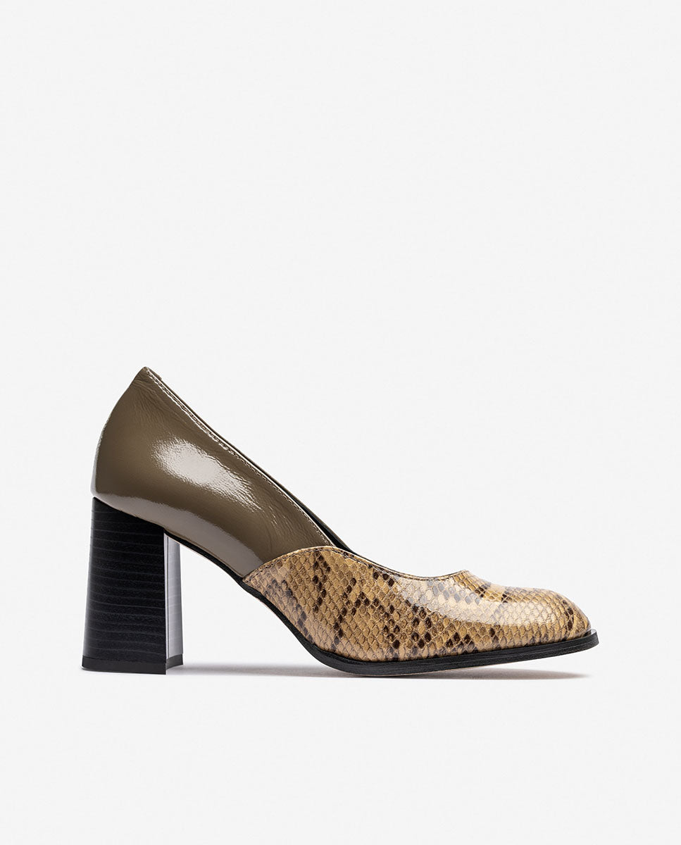 Scarpa con tacco LOIR-004 beige