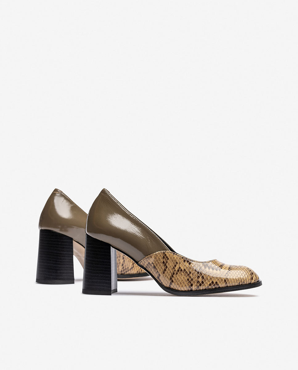 Scarpa con tacco LOIR-004 beige