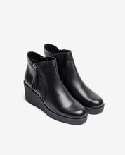 Bottine compensée MADONA-007 noir