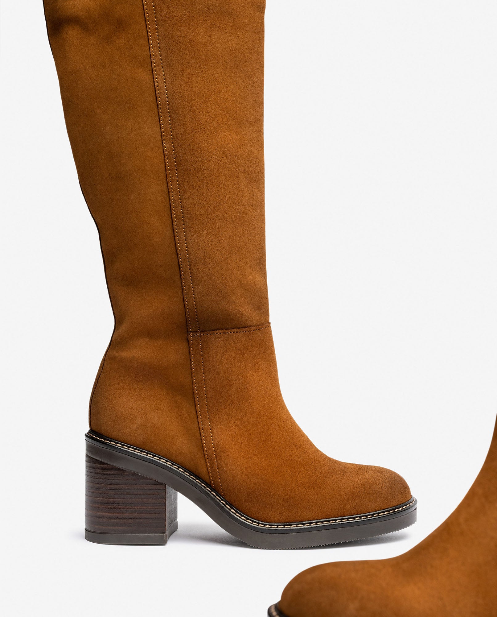 Stiefel mit Absatz MIRE-003 braun