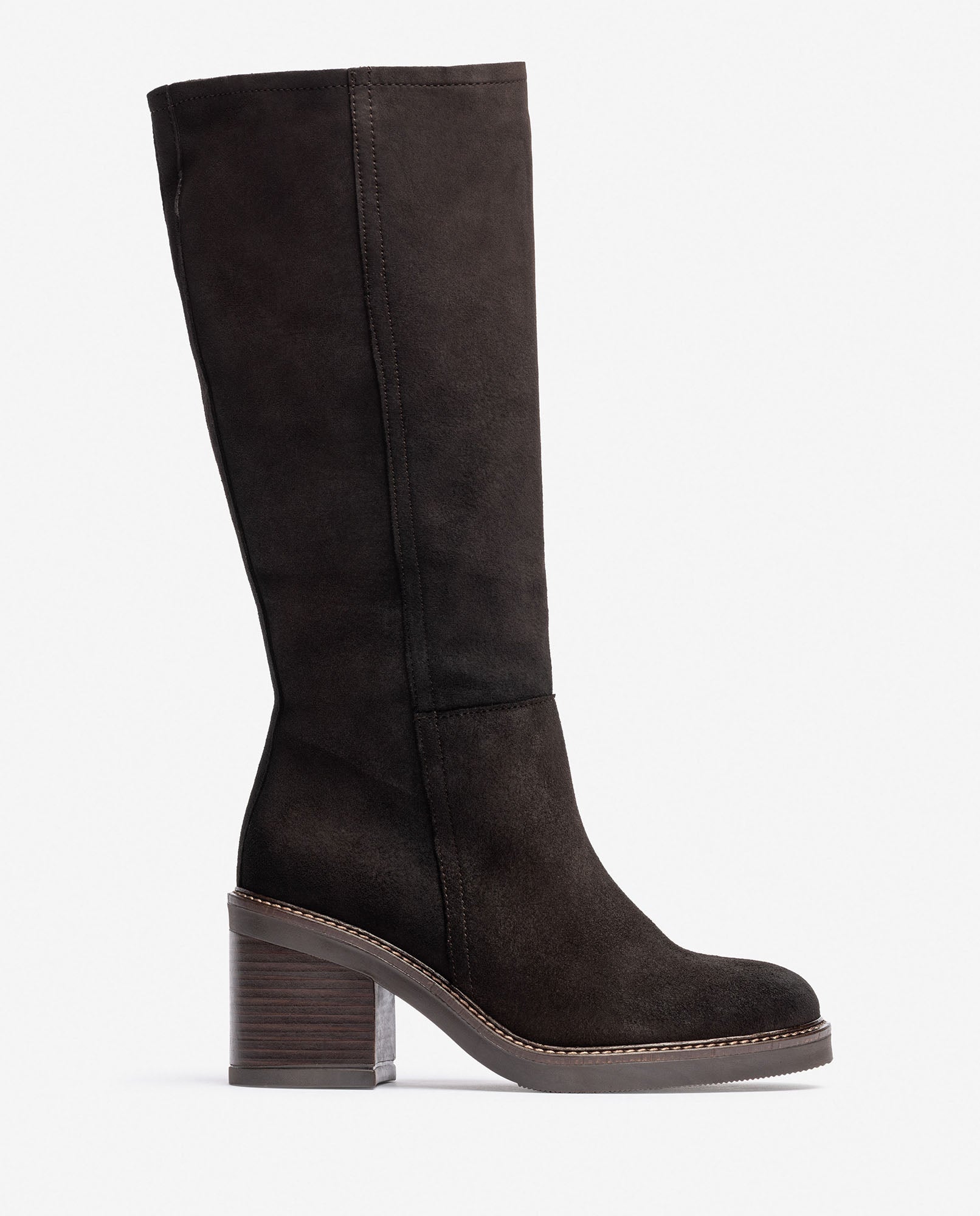 Stivale con tacco MIRE-003 marrone 