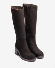 Stivale con tacco MIRE-003 marrone 