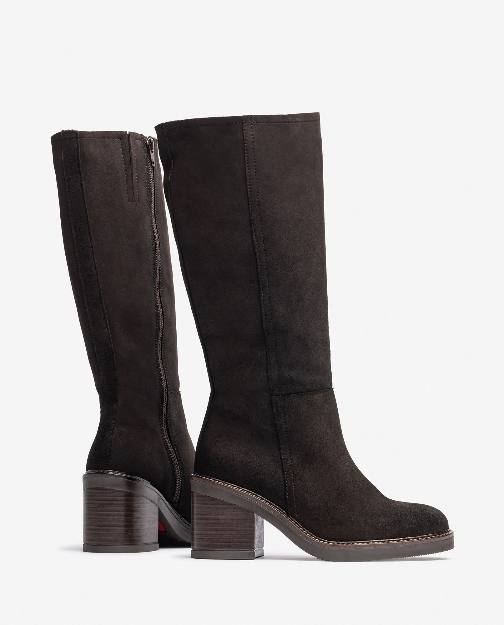Stivale con tacco MIRE-003 marrone 