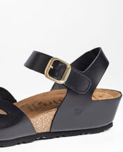 Keilsandalette MONACO-003 schwarz