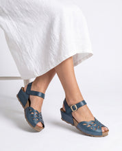 Keilsandalette MONACO-003 blau